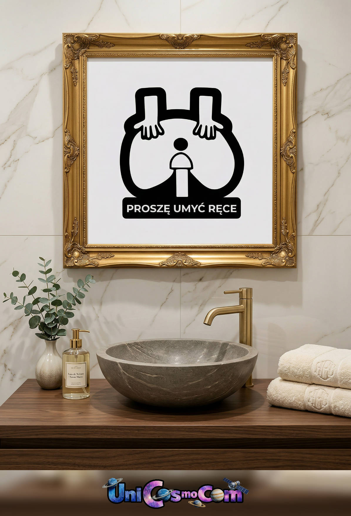Mycie rąk – Mem internetowy w UniCosmoCom [#mycie_rąk #umyj_ręce #łazienka #ubikacja #mem]
