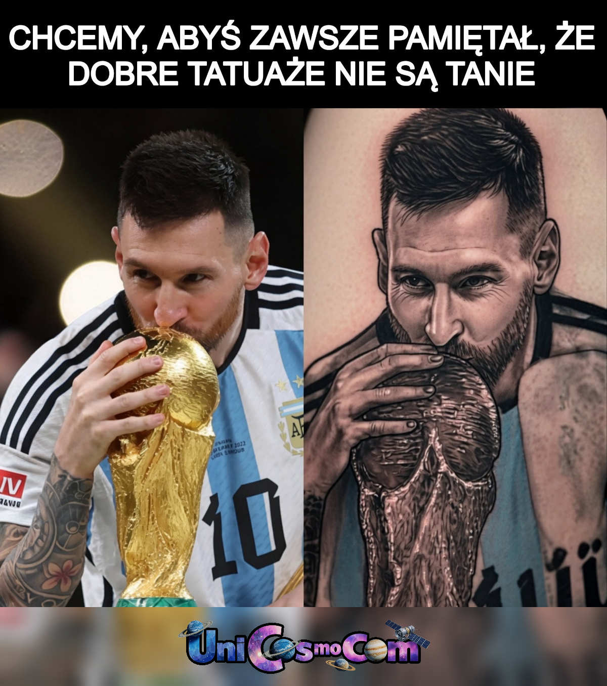 Nie zawsze idzie pomyśl – Mem internetowy w UniCosmoCom [#mem #tatua #nieudany_tatua #zła_robota #zepsute]