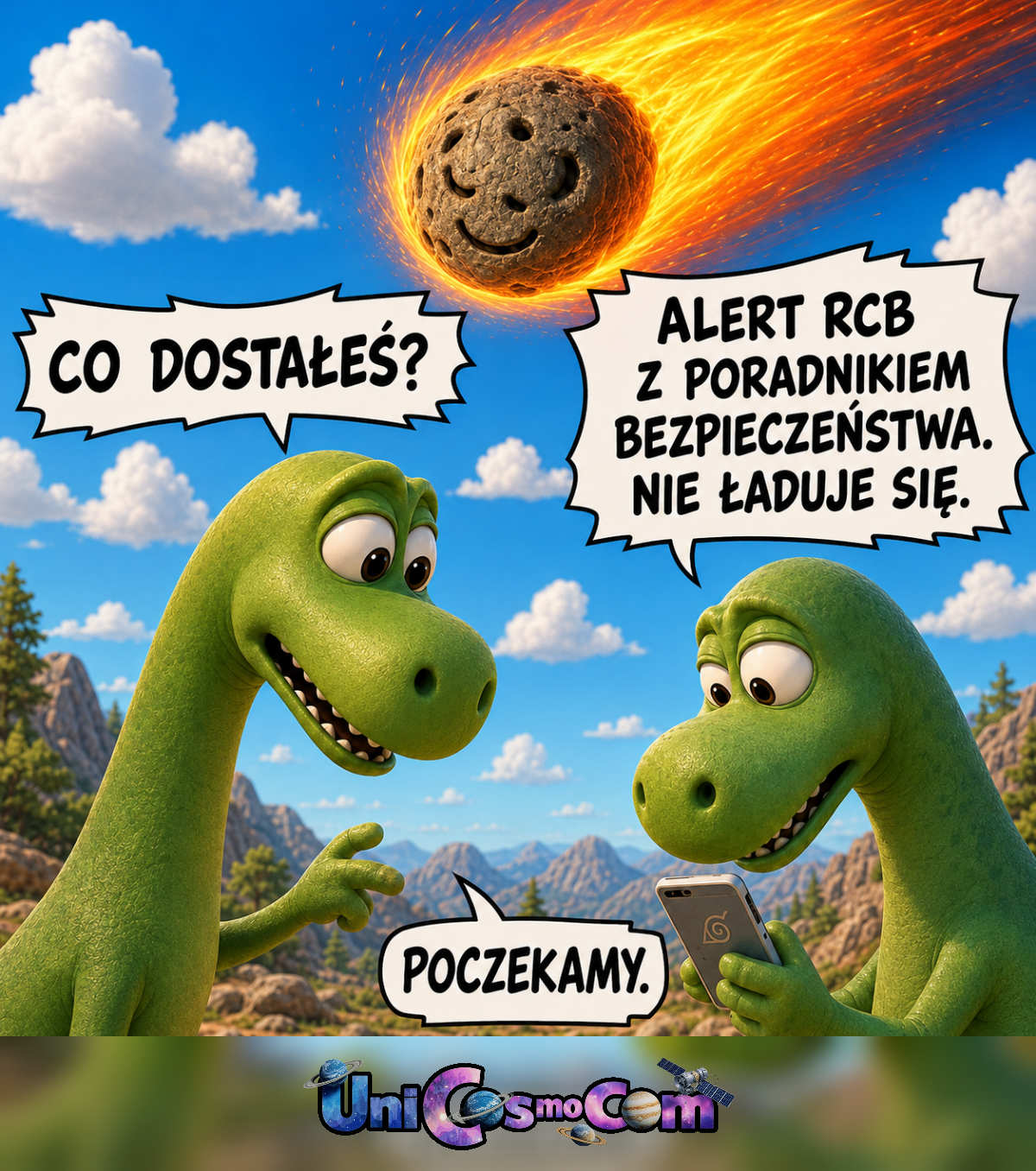 prędzej wyginiemy – Mem internetowy w UniCosmoCom [#mem #pic #ciekawostka #polityka #rcb]
