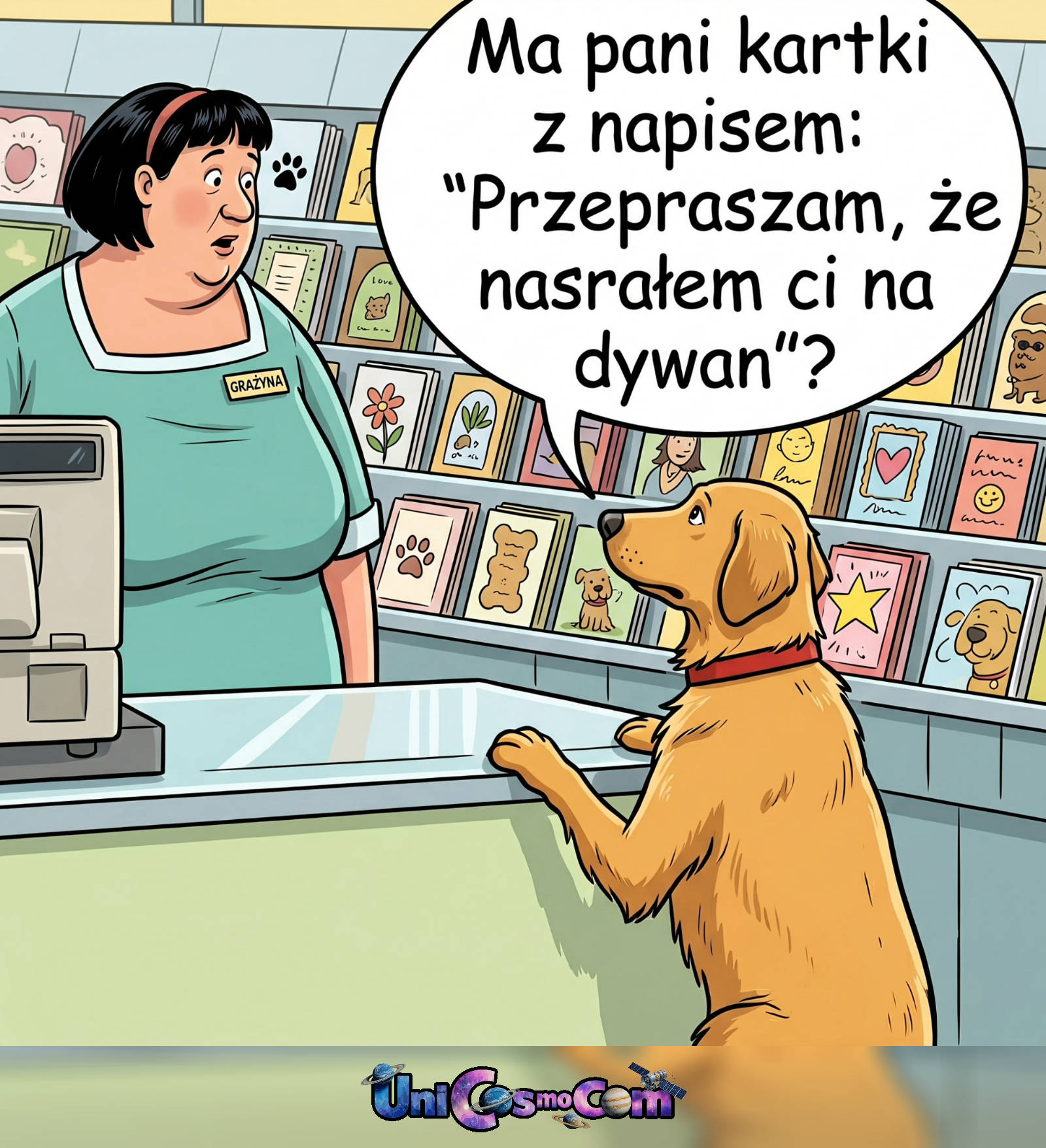 tymczasem psy #mem #pies #sprzedawca #śmieszne